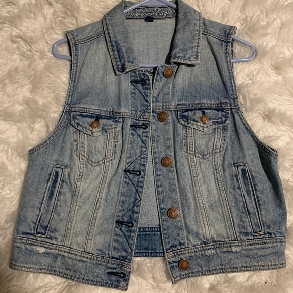 American Eagle Outfitters Jackets & Blazers - American Eagle Outfitters Denim Vest
